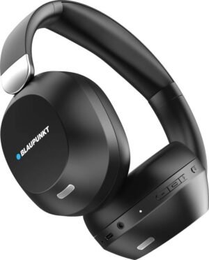 Blaupunkt BH61 Moksha TRUE ANC Headphones, HD Sound, Hi-Sensitivity Mic, German Design Bluetooth (Black, On the Ear)