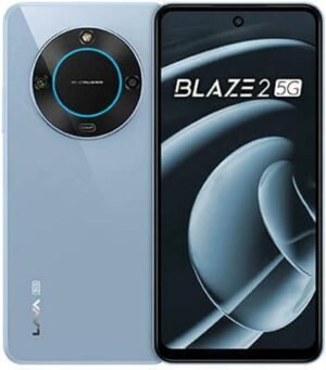 LAVA Blaze 2 5G with Dual Sim|50MP Rear Camera|5000 mAh Battery|Expandable Upto 1 TB (Glass Blue, 64 GB) (4 GB RAM)
