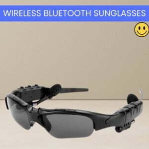 YAROH Bluetooth Sunglasses With Wireless Earphones Attached & Stereo Sound FeatureT58 (Black)