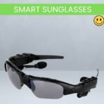 YAROH Bluetooth Sunglasses With Wireless Earphones Attached & Stereo Sound FeatureR185 (Black)