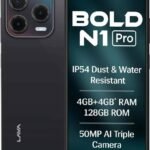 LAVA Bold N1 Pro (Stealth Black, 128 GB) (4 GB RAM)