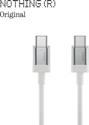 Nothing USB Type C Cable 1.8 m C351 (Compatible with Camera, Computer, Gaming, Consol, Mobile, TV, Tablet, White)