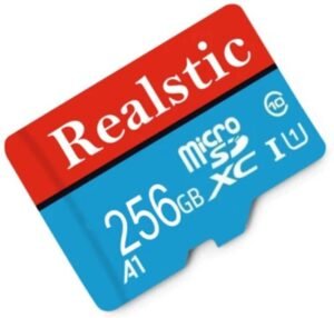 Realstic 256GB-Rl-mmc-046F Ultra 256 GB MicroSDXC Class 10 130 MB/s Memory Card Compatible with Camera, Camera, Gaming Console, Mobile, Tablet