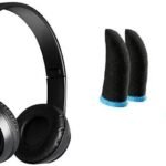 MECKWELL COMBO pack 2 pair pubg gloves with foldable wireless Bluetooth (Black, On the Ear)