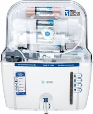 Havok Copper 9 Stage Purification Water purifier 15 L RO + UV + MF + Minerals + Copper Water Purifier (White, Blue)