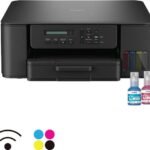 brother DCP-T530DW Experience Seamless Printing with Auto Duplex and WiFi Support Multi-function WiFi Color Ink Tank Printer (4 Ink Bottles Included)