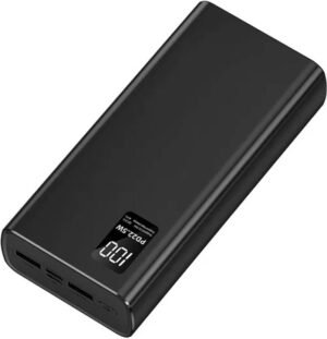 FAHIG 30000 mAh 22.5 W Compact Pocket Size Power Bank (Black, Lithium Polymer, Quick Charge 2.0, Fast Charging for Earbuds, Laptop, Trimmer, Tablet, Mobile, Smartwatch, Speaker)