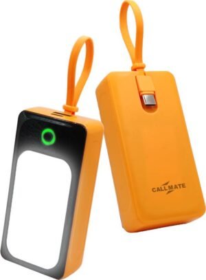Callmate 10000 mAh 15 W Power Bank (Orange, Lithium-ion, Fast Charging for Mobile)