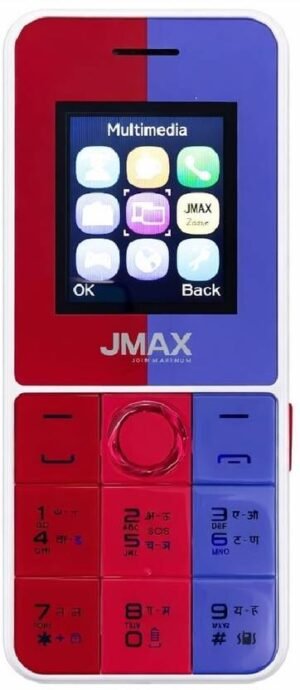 Jmax FAST ONE KEYPAD PHONE (Red-Pruple)