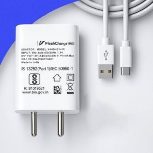 yazone 44 W 6 A Wall Charger for Mobile with Detachable Cable (White, Cable Included)