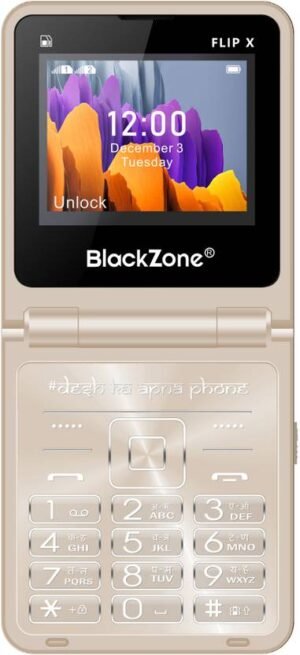 BlackZone FLIP X 2.4 Inch LCD Display with Vibration (Gold)
