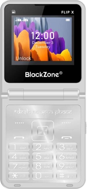 BlackZone FLIP X 2.4 Inch LCD Display with Vibration (Silver)