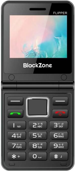 BlackZone FLIPPER Dual Screen 2.4 & 1.8 Inch Dual Micro SIM (Silver)