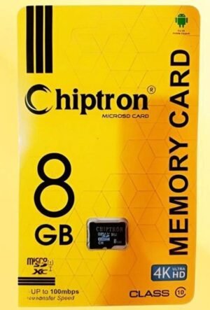 Chiptron FLP_mcr-30 MicroSD Card 8 GB MicroSD Card Class 10 24 MB/s Memory Card Compatible with Mobile (With Adapter)