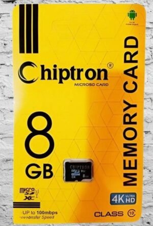 Chiptron Memory card -8978 MicroSD Card 8 GB MicroSD Card Class 10 24 MB/s Memory Card Compatible with Mobile (With Adapter)
