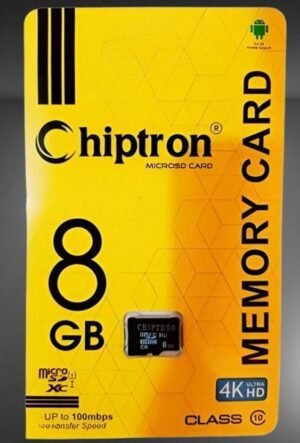 Chiptron FLP_mcr-33 MicroSD Card 8 GB MicroSD Card Class 10 24 MB/s Memory Card Compatible with Mobile (With Adapter)