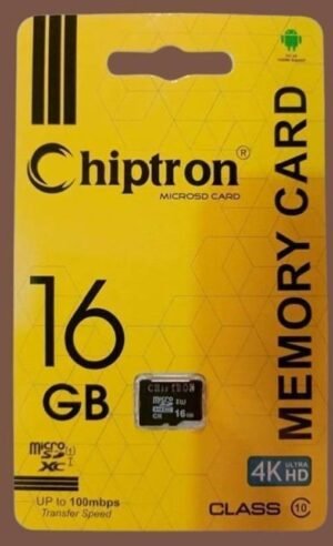Chiptron FLP_MKR-007 MicroSD Card 16 GB MicroSD Card Class 10 24 MB/s Memory Card Compatible with Mobile (With Adapter)