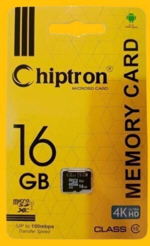 Chiptron FLP_MKR-008 MicroSD Card 16 GB MicroSD Card Class 10 24 MB/s Memory Card Compatible with Mobile (With Adapter)