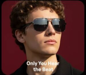 AERALUX AURATUNE Smart Glasses |Bluetooth Audio |Hands-Free Calls |Voice Assistant (GREY)