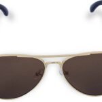 AERALUX GOLDEN ECHO Smart Glasses |Bluetooth Audio |Hands-Free Calls |Voice Assistant (GOLD)