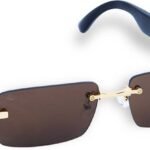 AERALUX LUXE RAY 2 Smart Glasses |Bluetooth Audio |Hands-Free Calls |Voice Assistant (BROWN)