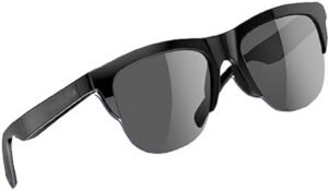 WeRock Stylish Wearable Tech Smart Glasses with Bluetooth Audio Open-Ear Sound R63 (Black)