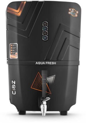 Aqua Fresh Full Black Benza 12 L RO + UV + UF + TDS + ALK + Copper Water Purifier (Black)