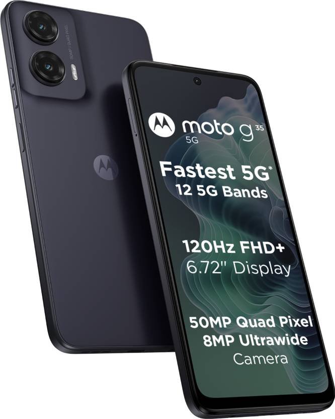 MOTOROLA g35 5G (Midnight Black, 128 GB) (4 GB RAM)
