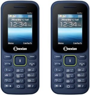 Snexian Guru 310 Combo of Two Mobiles (Blue & Blue)