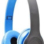 RECTITUDE Headphones Wired and Wireless High Bass Bluetooth Headphone Bluetooth & Wired (Blue, On the Ear)