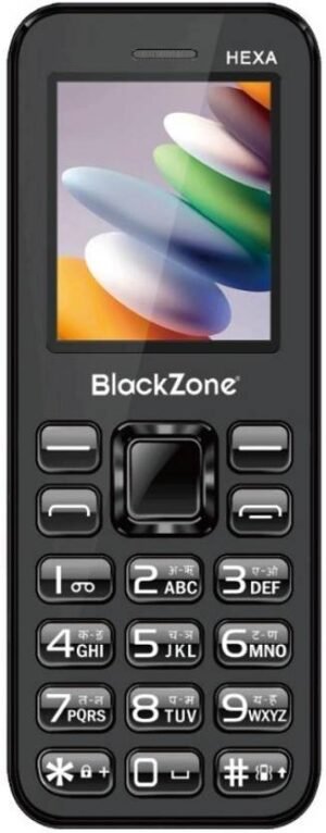 BlackZone HEXA Keypad Phone (Black)