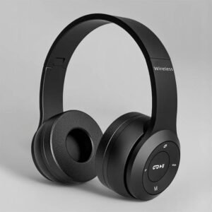 BUFONA High Bass Wireless Earphone BT Sports Headphones with Fm,Memory Card Support Bluetooth (Black, On the Ear)