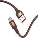 Hammer USB Type C Cable 1.2 m HMTYPEA2C100W (Compatible with OnePlus Smartphones, Brown, One Cable)