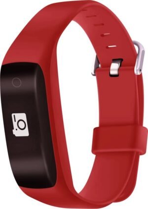 Lenovo HW01 Heart Rate Monitor Smart Band (Red Strap, Size : Regular)
