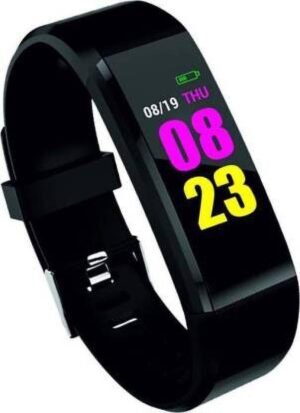 V Enterprises 116 Smart band (Black Strap, Size : Free)