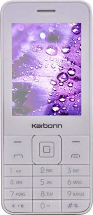 KARBONN K-Phone 1 DS Feature Phone|1400 mAh Battery|1.3MP Camera|Expandable Upto 32 GB (White/Champagne)