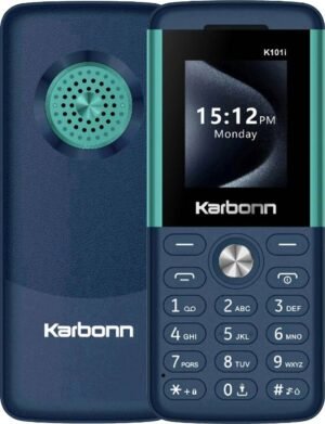 KARBONN K101i Dual SIM,Keypad Mobile,1.8''LCD,1000mAh Battery,TypeC USB,Memory Up to32GB (Deep Blue, Light Blue)