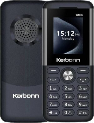 KARBONN K101i Dual SIM,Keypad Mobile,1.8''LCD,1000mAh Battery,TypeC USB,Memory Up to32GB (Black, Grey)