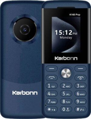 KARBONN K160Pop Dual SIM,Keypad Phone 1.8''LCD,1000mAh Battery,Camera,ExpandableUpto32GB (Dark Blue Black)
