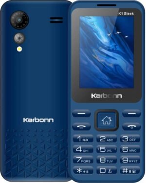 KARBONN K1Sleek Dual Sim keypad Mobile 2.4inch LCD 1200mAh Battery Expandable up to 32GB (Dark Blue)