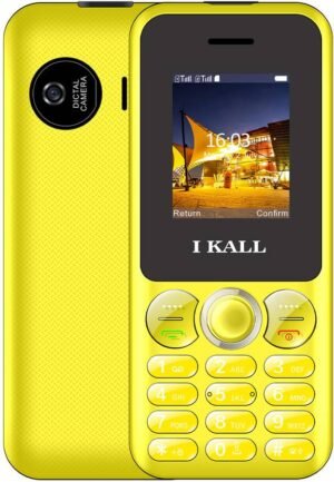 I Kall K23 -ultimedia Mobile with 1000mAh Battery, Crystal Keypad, Vibration (Yellow)