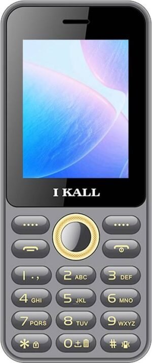 I Kall K444 Feature Keypad Mobile Phone with 2.4inch Display, 2500mAh Battery (Raven Black)