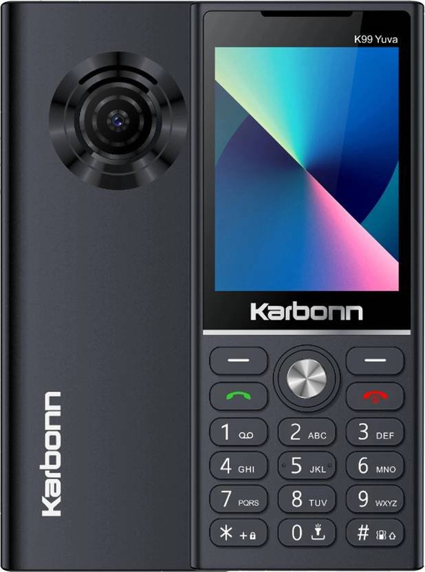 KARBONN K99YUVA 2.8 Big Display|2500mAh Battery|Type C Cable|MemoryCardSupport upto 32GB (Black)