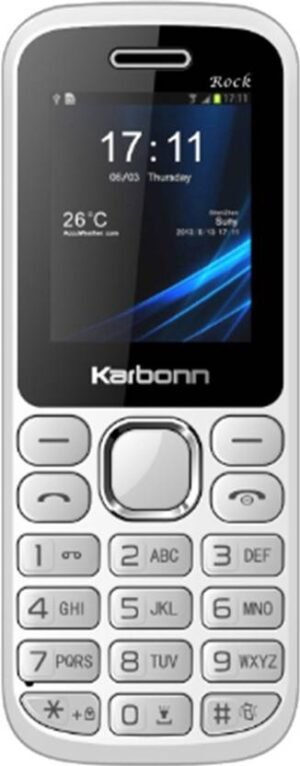 KARBONN K1 Rock (White and Silver)