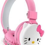 ADC ENTERPRISES Kids Wireless Headphones with Cute Cartoon Look | On-Ear Headset | Pink Bluetooth (Pink, On the Ear)