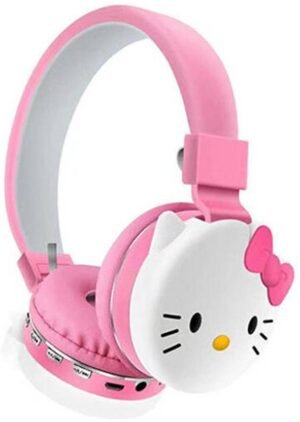 ADC ENTERPRISES Kids Wireless Headphones with Cute Cartoon Look | On-Ear Headset | Pink Bluetooth (Pink, On the Ear)