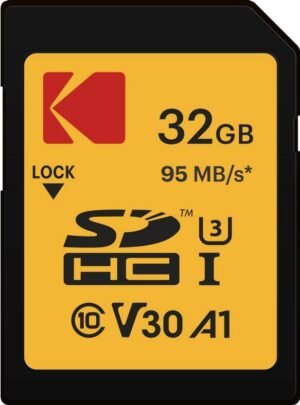 KODAK 32GB High Speed 95MB/s High Speed SDHC 32 GB SD Card Class 10 95 MB/s Memory Card Compatible with Camera