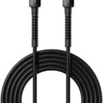 Portronics Lightning Cable 3 A 1 m Konnect X Type C to 8 PIN Cable 27W Fast Charging Cable with Data Transfer (Compatible with Smartphones, Black, One Cable)