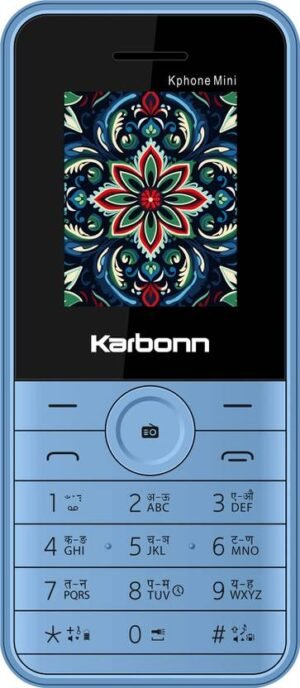 KARBONN Kphone Mini DS Keypad Mobile|1000 mAh Battery|0.3MP Camera|Expandable Upto 32 GB (Soft Blue)