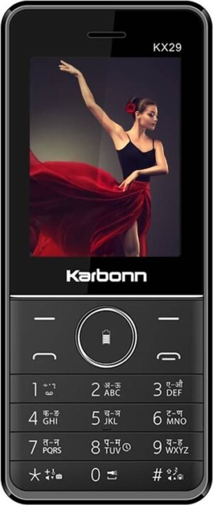 KARBONN KX29 DS Keypad Mobile|3000 mAh Battery|0.3MP Rear Camera|Expandable Upto 32 GB (Black + Red)